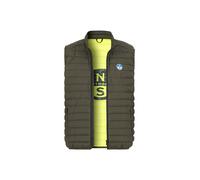 NORTH SAILS Steppweste Herren Stehkragen Mikrofaser grün, XL