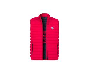 NORTH SAILS Steppweste Herren Stehkragen Mikrofaser rot, L
