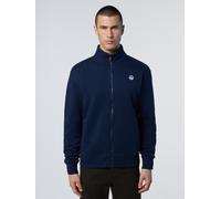 North Sails Logo Full Zip Sweatshirt Blau XL Mann