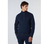 North Sails Sweatshirt Piqué Scuba Stoff mit halbem Reißverschluss M