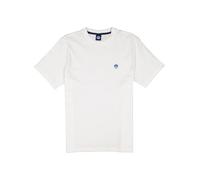 NORTH SAILS T-Shirt Herren Regular Fit Kurzarm Rundhals Baumwolle weiß, S