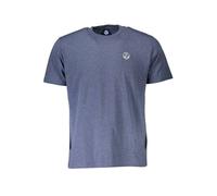 North Sails Kurzarmshirt mit Logo Rundhals Blau - Größe: M