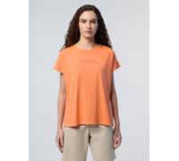 North Sails Kurzarm T-Shirt mit Weitem Halsband und Logo Drucken - Größe: L