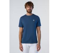 North Sails Herren T-Shirt aus Baumwolljersey mit kurzen Ärmeln - Regular Fit, Dark Denim, XXL