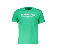 North Sails Verde Baumwoll Herren T-Shirt L