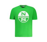 North Sails Verde Baumwoll Herren T-Shirt S