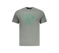 North Sails Verde Baumwoll T-Shirt für Herren S