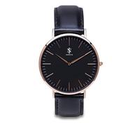 Norvin Unisex Erwachsene Analog Quarz Uhr mit Leder Armband 9911