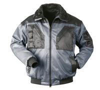 NORWAY Tromsoe 23621 Pilot-Jacke grau/schwarz Ärmel abnehmbar 1 Stück