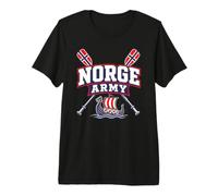 Norwegen Armee Norwegen Viking Rudern Crew Team Norwegian Pride Premium T-Shirt