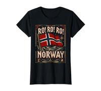 Norwegen Ro ROI Norwegische Flagge Wikinger Erbe Preisgünstiges Grafik-T-Shirt