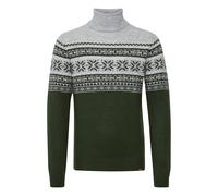 Norwegerpullover BLEND "Norwegerpullover BHTjesse", Herren, Gr. XXL, grün (deep depths), Obermaterial: 82% Polyacryl PAN. 18% Polyester PES., Pullover Norwegerpullover (27974864-XXL) deep depths