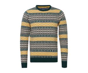 Norwegerpullover BLEND "Norwegerpullover BHTjorben", Herren, Gr. XL, grün (sea moss), Obermaterial: 85% Polyacryl PAN. 15% Wolle WO., Pullover Norwegerpullover (17367926-XL) sea moss