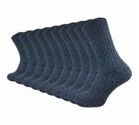 Norwegersocke mit Wolle | Extra warm | Herren (10 Paar) - Blau / 51 - 54
