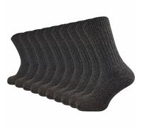 Norwegersocke mit Wolle | Extra warm | Herren (10 Paar) - Braun / 47 - 50