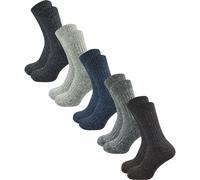 Norwegersocke mit Wolle | Extra warm | Herren (10 Paar) - Mix / 39 - 42