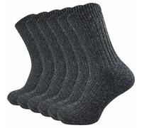 Norwegersocke | Mit Wolle & Extra warm | Herren (6 Paar) - Schwarz / 47 - 50
