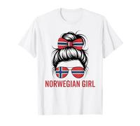 Norwegisches Mädchen, Norwegen-Flagge, Stolz, Spieltag T-Shirt
