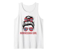 Norwegisches Mädchen, Norwegen-Flagge, Stolz, Spieltag Tank Top