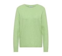 Cecil Strickpullover Softer Pullover Damen L (42) bamboo grün melange U-Boot-Ausschnitt