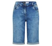 Cecil Jeansshorts Neele Damen Loose Fit High Waist light blau washed Gr. 26