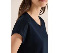 NOS Solid Lace Shoulder T-Shir L