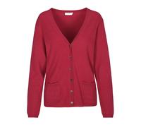 CLARINA - NOS V-Cardigan, 1/1 Arm, uni 445 burgundy - Gr. - 42