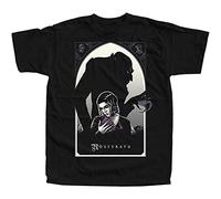 Nosferatu V6 F.W. Murnau Movie Poster 1922 T-Shirt Black Graphic Unisex Tee Shirt XL