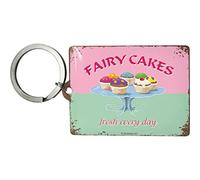 Nostalgic-Art 47011 Home und Country Fairy Cakes - Fresh every Day, Schlüsselanhänger, 6 x 4,5 cm