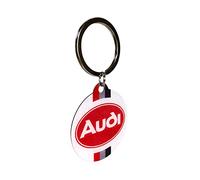 Nostalgic-Art Retro Schlüsselanhänger, Ø 4 cm, Audi - Logo - Geschenk-Idee für Audi-Zubehör Fans, aus Metall, Vintage Design