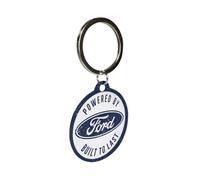 Nostalgic-Art Retro Schlüsselanhänger, Ø 4 cm, Ford - Built to last - Geschenk-Idee für Ford-Zubehör Fans, Original Lizenzprodukt (OLP), aus Metall, Vintage Design