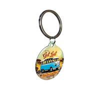 Nostalgic-Art Retro Schlüsselanhänger, Ø 4 cm, VW Bulli - Let's Get Lost
