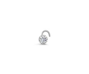 Nostril 0,05 Carat Diamant Nasenpiercing 950'er Platin