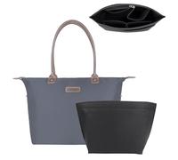 NOTAG Handtaschen Organizer, Filz Taschenorganizer mit Multi-Taschen Leicht Taschen Organisator Shopper (Schwarz, M)