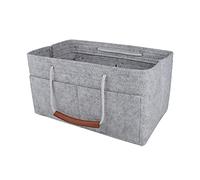 NOTAG Taschenorganizer für Handtaschen, Filz Handtasche Tasche Organizer für Tote mit Griff (Grau, L)