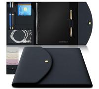 Note Wrap Luxuriöser schlanker Organizer-Einband, kompatibel mit, Journal, Planer, Executive-Größe A5, passend für 6 x 8.8 Inch große Notizbücher, weiches veganes Leder für Core