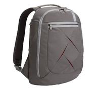Notebook-Rucksack Nylon grau/rot 16"