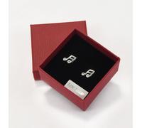 Noten Ohrstecker echt Silber