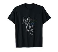 Notenschlüssel Katze Kätzchen Noten Musik Melodie Geschenk T-Shirt