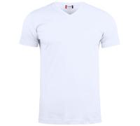 noTrash2003 Herren V-Neck Kurzarm T-Shirt Clique Basic by Kurzärmelig Enger Passform Nackenband hinten Kragenbündchen mit Elastan, 145 g/qm, Oeko-Tex Zertifiziert