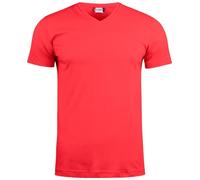 noTrash2003 Herren V-Neck Kurzarm T-Shirt Clique Basic by Kurzärmelig Enger Passform Nackenband hinten Kragenbündchen mit Elastan, 145 g/qm, Oeko-Tex Zertifiziert