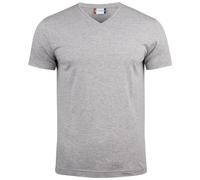 noTrash2003 Herren V-Neck Kurzarm T-Shirt Clique Basic by Kurzärmelig Enger Passform Nackenband hinten Kragenbündchen mit Elastan, 145 g/qm, Oeko-Tex Zertifiziert