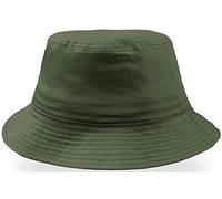 noTrash2003 Trendiger Fischerhut Bucket Hat Cotton Twill Anglerhut Sommerhut Sonnenhut für Damen und Herren mit Schweissband (Oliv)