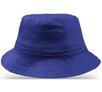 noTrash2003 Trendiger Fischerhut Bucket Hat Cotton Twill Anglerhut Sommerhut Sonnenhut für Damen und Herren mit Schweissband (Royal)