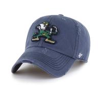 Notre Dame Fighting Irish '47 Weathered Clean Up NCAA Cap Navy Blau - ONE SIZE