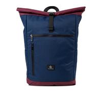 Nouvari Rolltop Rucksack Damen und Herren Blueberry Wasserabweisender Tagesrucksack mit 17" Laptopfach für Uni Arbeit Freizeit Reiserucksack Groß Wanderrucksack 30l Fahrradrucksack