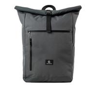 Nouvari Rolltop Rucksack Damen und Herren Grau/Anthrazit Wasserabweisender Tagesrucksack mit 17" Laptopfach für Uni Arbeit Freizeit Reiserucksack Groß Wanderrucksack 30l Fahrradrucksack