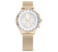 Nova chrono Uhr, Schweizer Produktion, Metallarmband, Goldfarben, Champagne-vergoldetes Finish OS