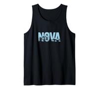 Nova Sea Waves - Personalisierter Name Ocean Beach Art Tank Top