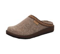 Rohde Damen Pantoffel Hausschuh aus Softfilz Bestickt lose Einlagen Novara 6425, Größe:41 EU, Farbe:Beige
